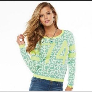 💛 Juicy Couture Medium Neon Animal Print Top